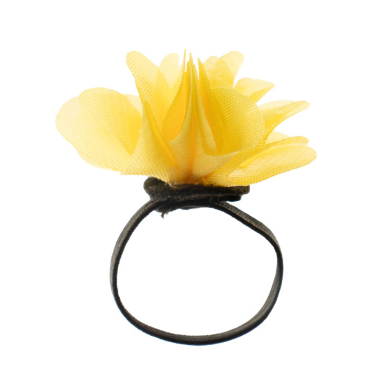 Anneaux diffuseurs de parfum en mousseline - Jaune