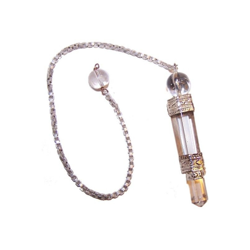 Pendule en trois parties - Quartz rocheux