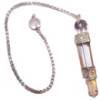 Pendule en trois parties - Quartz rocheux