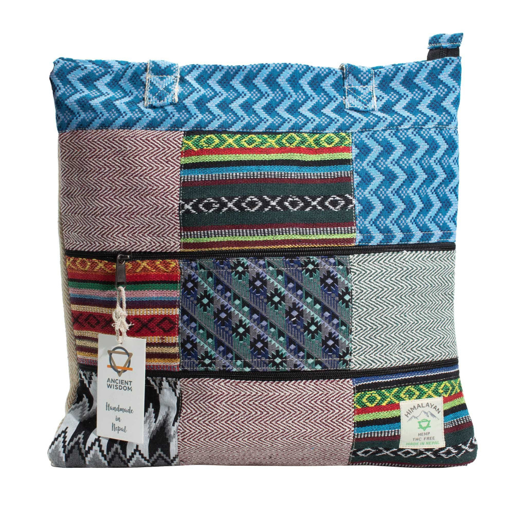 Sac cabas patchwork Kathmandu - Design Dhaka (37x38cm)