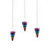 Pendule à 7 tranches de style chakra