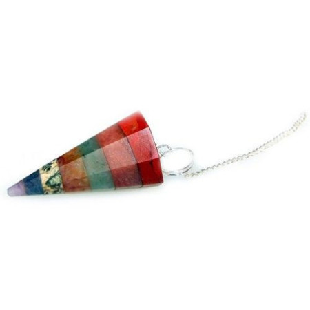 Pendule à 7 tranches de style chakra