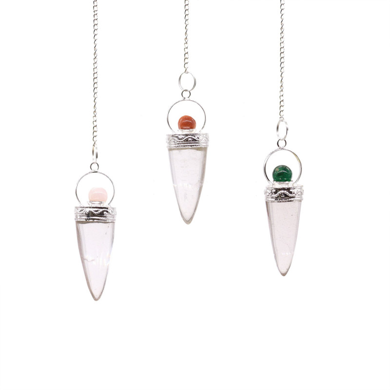 Bague en cristal de roche et argent - Asst