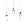 Bague en cristal de roche et argent - Asst