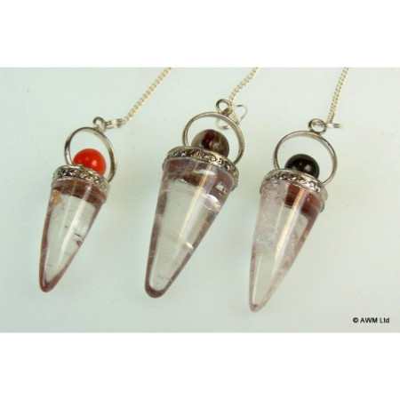 Bague en cristal de roche et argent - Asst