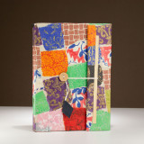 Carnet patchwork Lokta - Grand format (21 x 15 cm) - 45 feuilles - Marque-page inclus - Multicolore