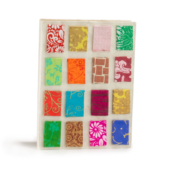 Carnet Lokta Mini Tiles - Format moyen (15 x 12 cm) - 45 feuilles - Naturel
