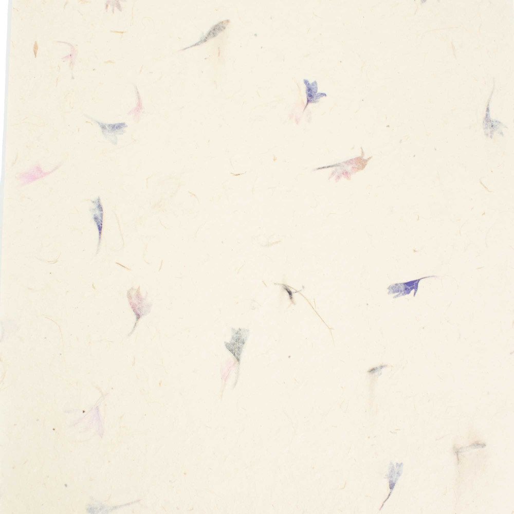 A4 - Papier artisanal Lokta (paquet de 20 feuilles) - Bleuet