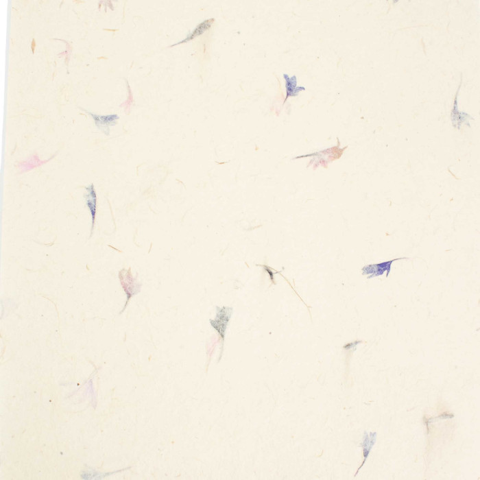 A4 - Papier artisanal Lokta (paquet de 20 feuilles) - Bleuet