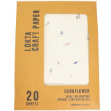 A4 - Papier artisanal Lokta (paquet de 20 feuilles) - Bleuet