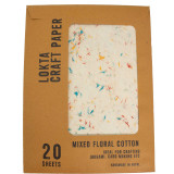 Papier kraft A4 Lokta (paquet de 20 feuilles) - Coton à motifs floraux variés