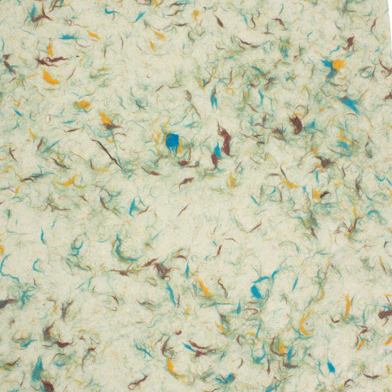 A4 - Papier Lokta Craft Paper (paquet de 20 feuilles) - Assortiment mixte (Coton vert - Souci - Bleuet - Motifs floraux variés)