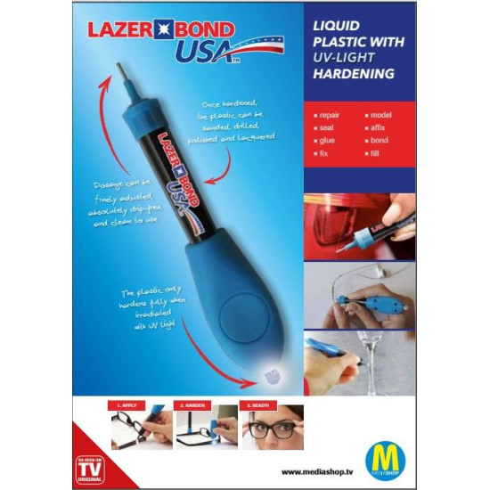 Lazer Bond - PLASTIQUE LIQUIDE À LUMIÈRE UV