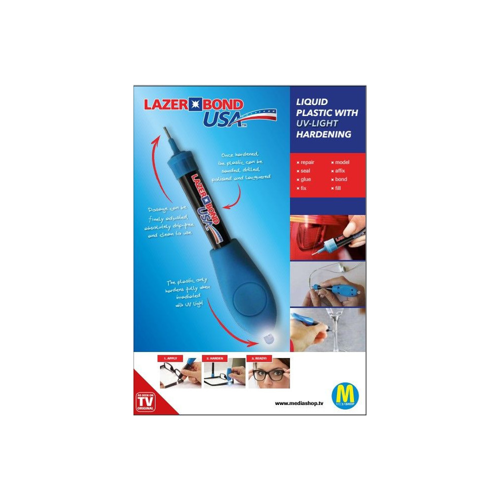 Lazer Bond - PLASTIQUE LIQUIDE À LUMIÈRE UV