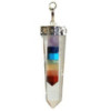 Cristal - Pendentifs plats à pointe fine délimités par 7 chakras