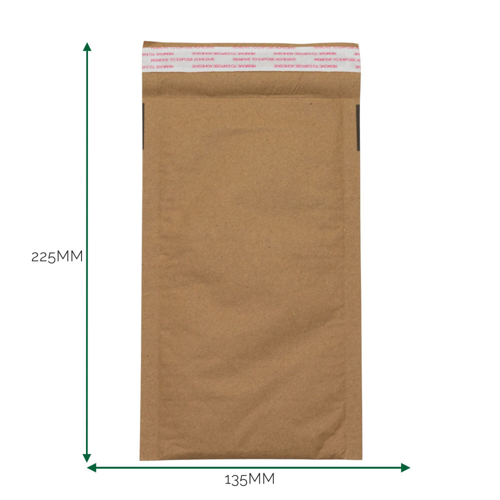 Enveloppe matelassée en nid d'abeille kraft (135 x 225 + 40 mm)