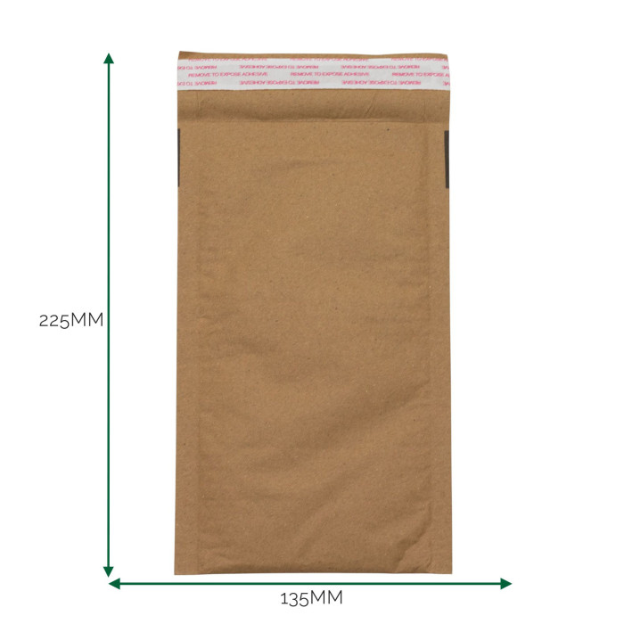 Enveloppe matelassée en nid d'abeille kraft (135 x 225 + 40 mm)