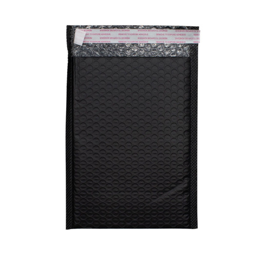 Enveloppe à bulles en polyéthylène noir (180 x 230 + 40 mm)