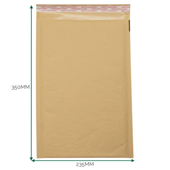 Enveloppe matelassée Kraft à bulles (235 x 350 + 40 mm)