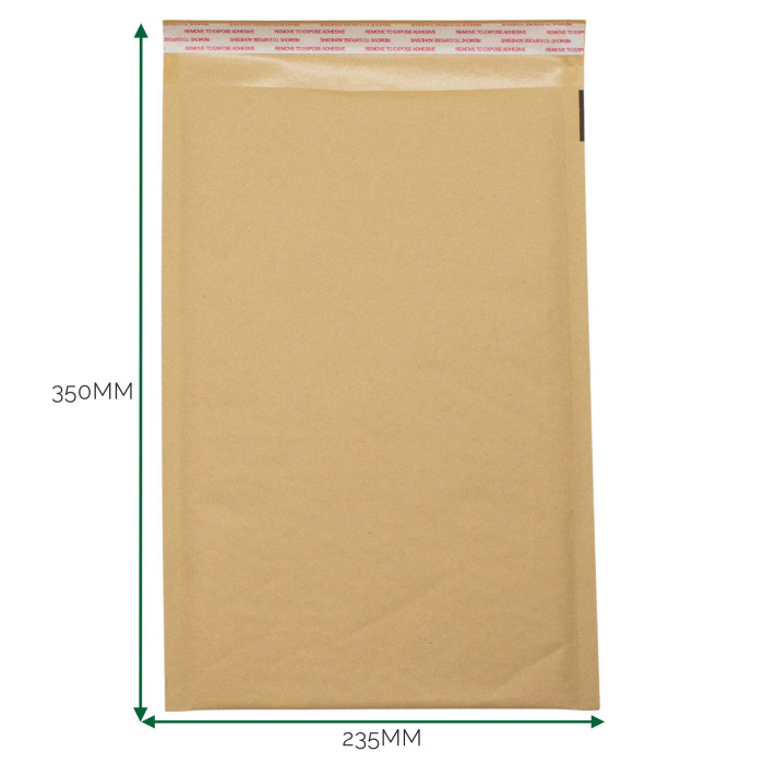 Enveloppe matelassée Kraft à bulles (235 x 350 + 40 mm)