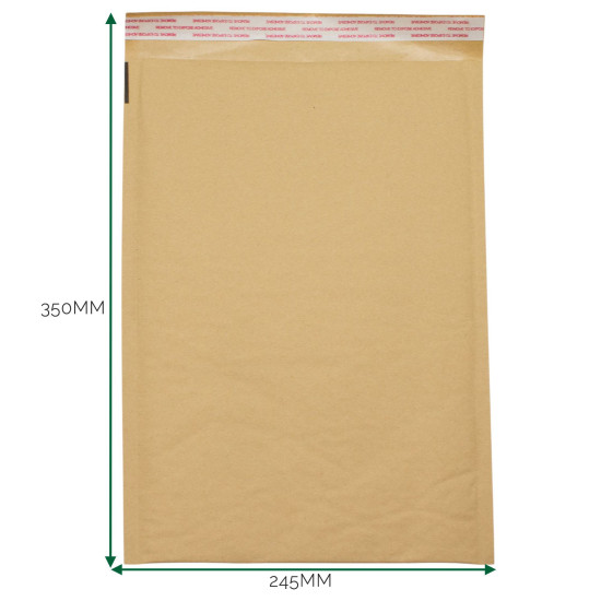Enveloppe matelassée en papier kraft à bulles (245 x 350 + 40 mm)