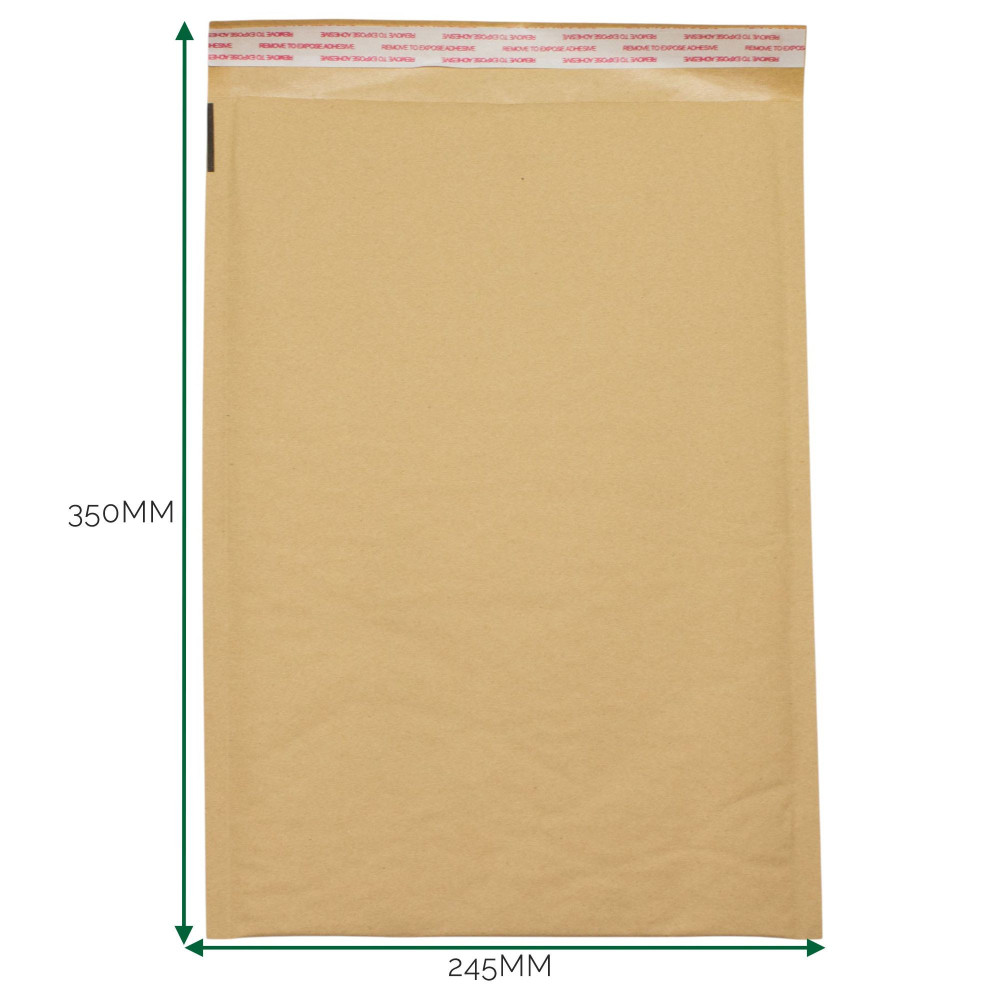 Enveloppe matelassée en papier kraft à bulles (245 x 350 + 40 mm)