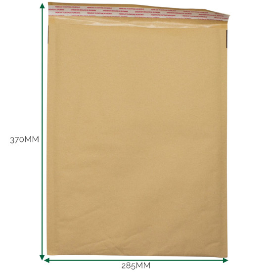 Enveloppe matelassée Kraft à bulles (285 x 370 + 40 mm)