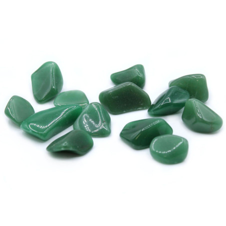 Lot de 24 pierres polies L - Quartz vert L