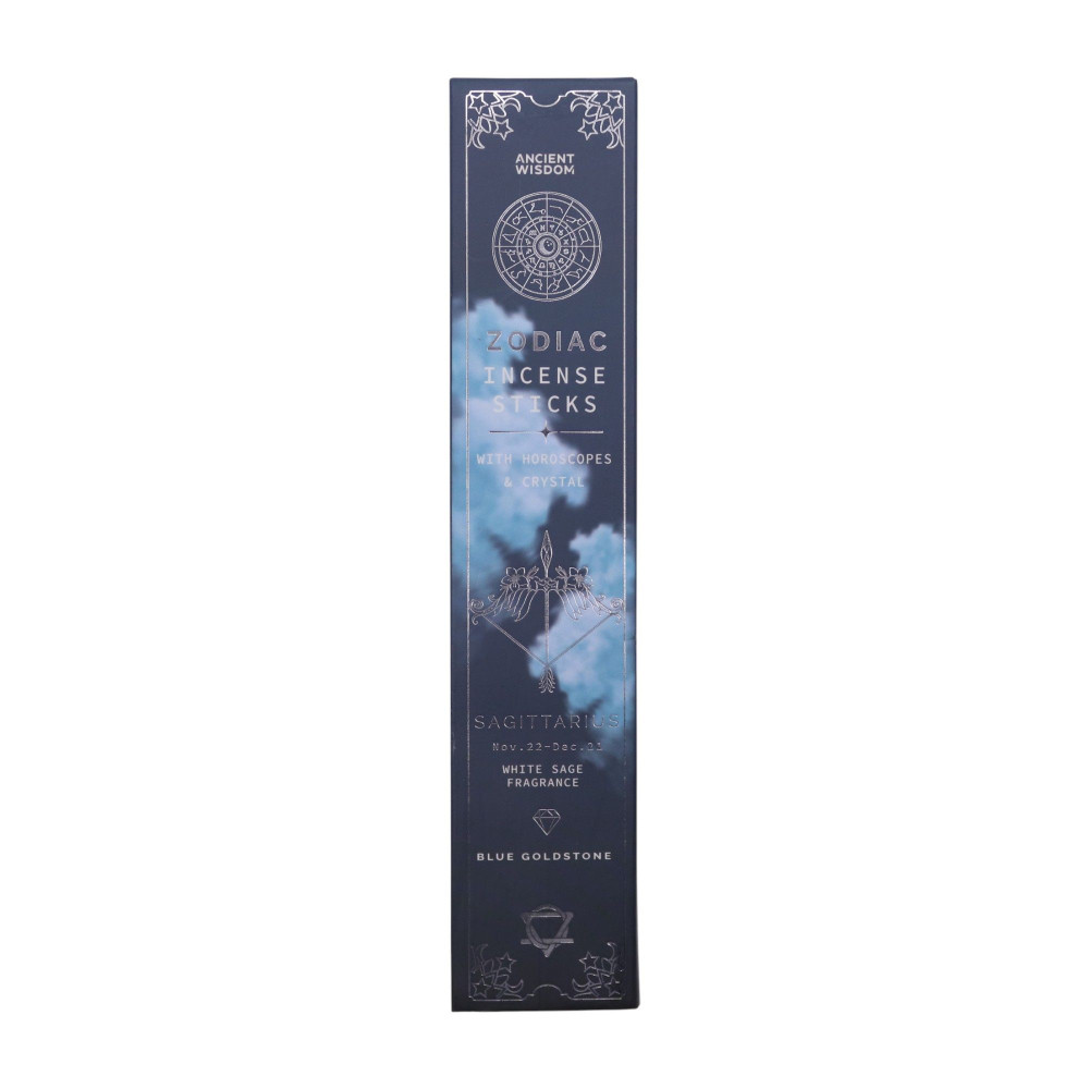 Encens en cristal de sauge blanche, pierre précieuse du zodiaque - Sagittaire