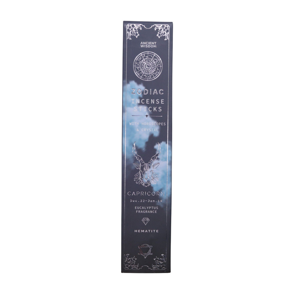 Encens en cristal de pierre précieuse du zodiaque eucalyptus - Capricorne