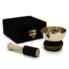 Coffret cadeau bol chantant en laiton - 9 cm