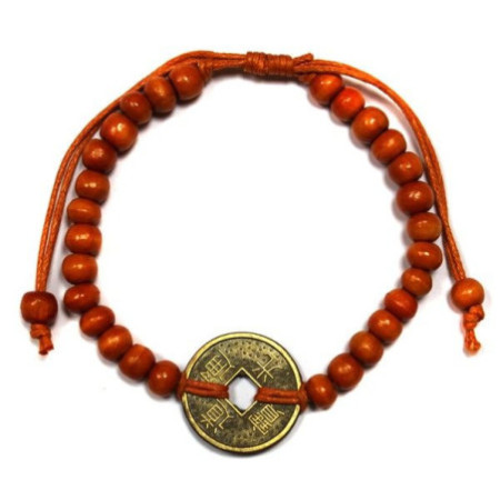Bracelets Feng-Shui porte-bonheur - Orange