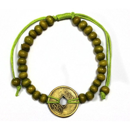 Bracelets Feng-Shui porte-bonheur - Vert citron