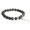 Bracelet Aile d'ange / Agate noire - Pierres précieuses