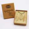 Ensemble collier et boucles d'oreilles - Bravery Leaf - Or