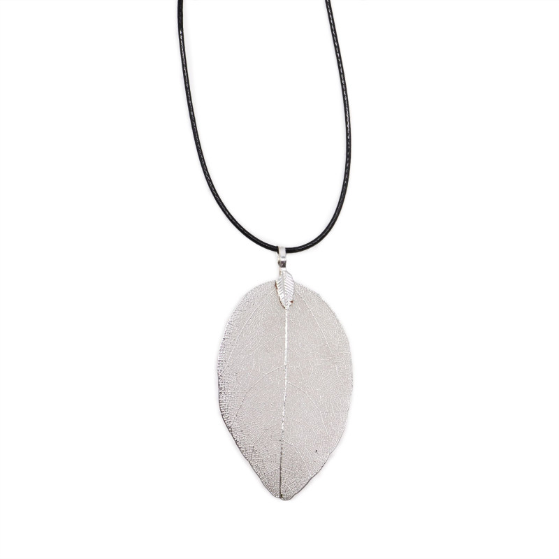 Collier - Feuille de bravoure - Argent