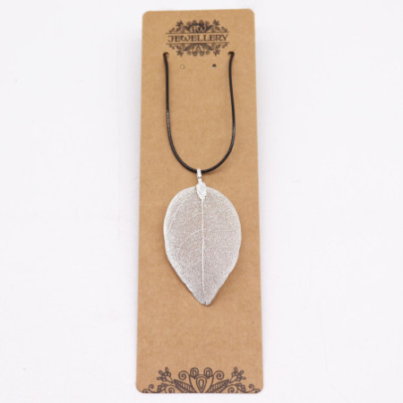 Collier - Feuille de bravoure - Argent