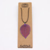 Collier - Feuille de bravoure - Lavande