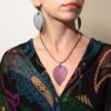 Collier - Feuille de bravoure - Lavande
