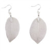 Boucles d'oreilles - Feuille de bravoure - Argent