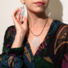 Boucles d'oreilles - Feuille de bravoure - Argent
