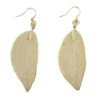 Boucles d'oreilles - Feuille de bravoure - Or