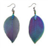 Boucles d'oreilles - Feuille de bravoure - Arc-en-ciel