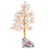 Arbre à pierres précieuses en quartz rose - 320 pierres