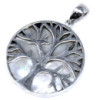 Pendentif Arbre de Vie en Argent 30 mm - Nacre