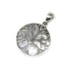 Pendentif Arbre de Vie en Argent 22 mm - Nacre