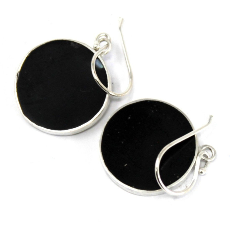 Boucles d'oreilles Arbre de Vie en Argent 15 mm - Abalone