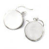 Boucles d'oreilles Arbre de Vie Argent 15 mm - Nacre