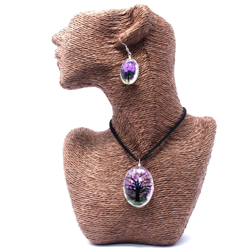Fleurs pressées - Coffret Arbre de vie - Lavande