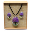 Fleurs pressées - Coffret Arbre de vie - Lavande